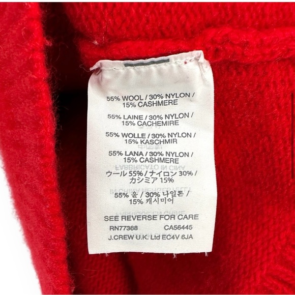 J.Crew Red Wool & Cashmere Turtleneck Pullover - Picture 5 of 5